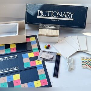 Vintage Pictionary Board Game 1985 First Edition Complete